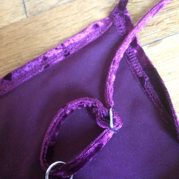 Hollister Purple Crushed Velvet Tank Top - Picture 5 of 6
